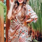 ZARA Macedonia Printed Jumpsuit Dress M Romper Blogger Fav Vacation Summer Trip Photo 6