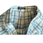 Cotton Candly pleated medium mini skirt baby blue, pastel yellow & white plaid​ Blue Photo 1