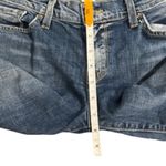 Lucky Brand Vintage Y2K Straight Leg Distressed Blue Jeans Size 14 Boho Grunge Photo 6