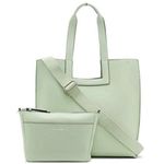 Calvin Klein NEW Bette XL Tote Crossbody Set Green, Vegan Shoulder Bag Duo $178 Photo 0