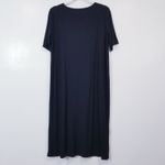 Eileen Fisher  Black Tee Shirt Dress Photo 1