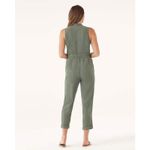 Splendid  Helena Button Front Belted 
Jumpsuit Romper in Olive Green Size: XS Photo 1