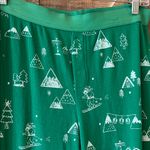 Christmas Pajama Pants Thermal Underwear Bright Green Size M Photo 5