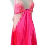 Victoria's Secret Victoria’s Secret Coquette Hot Pink Backless Mini Lace Slip Dress Large 2013 Photo 1