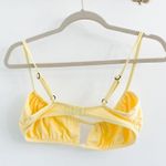 Blackbough Yellow Cutout Swim Bikini Top Photo 2