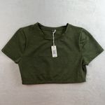 Aerie Smoothez By L Large Lace Bra Top Bralette Hunter Green Comfort Smooth NEW Photo 2