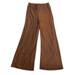 Lulus Size M Follow The Festivities High Rise Wide Leg Pants Copper Metallic NWT Photo 1