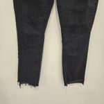 Mother The Midrise Dazzler Ankke Step Fray Size 31 Not Guilty Wash Black Photo 3