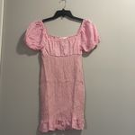 Lush Clothing Lush Pink Cinched Puff Sleeve Mini Dress Photo 2
