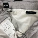 Hugo Boss  Gray Thin Striped Trouser Pants 32 Photo 3