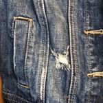 Decree Cropped Dark Wash Jean Jacket Small Photo 1