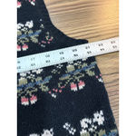 Vintage The Import Workshop Floral Knit Sweater Vest Button Front Large Black Photo 10