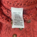 Marine layer Evelyn Pullover Pink Mineral Red Pointelle Knit Alpaca Small Photo 3