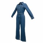 Lauren Ralph Lauren Criselda Denim Jumpsuit Size 10 Blue Photo 6