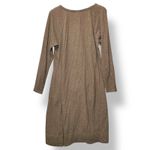 Pure Jill Womens Brown Knit Dress Pockets Sz M Minimalist Lagenlook Capsule Cozy Size M Photo 2