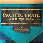 Vintage Lightweight Jacket Women’s Teal Hood Pacific Trail Coat 90s Size M Photo 3