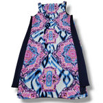 Vince Camuto Dress Size 2 A-Line Dress Sleeveless Multicolor Medallion Pattern Photo 2