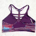 Victoria's Secret Victoria’s Secret Sport VSX Purple Geometric Racerback Sports Bra Size Small Photo 5