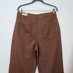 Madden NYC Wide Leg Brown Distressed Jeans NWT Size 13 High Photo 5