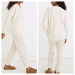 Madewell  Asherton Waffle Henley Sweater antique cream Photo 1