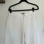 Madewell NWT White Petite Superwide-Leg Jeans: Airy Denim Edition Size 30P Photo 4