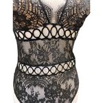 Victoria's Secret Victoria’s Secret Deep V Lace Teddy/Bodysuit Black Size M NWT Photo 6