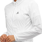 Salomon Sense Running White Athletic Jacket Women’s Medium Photo 0