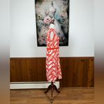 Darling Vintage 1960s/70s Flutterby Polyester Dress! Orange Size 16 Photo 3