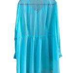 City Chic Romantic Peplum Sheer Button Blouse Honey Dew Plus Size XXL NWT Photo 1