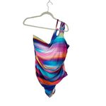 La Blanca  Sunset Shores Strappy One Shoulder One Piece Swimsuit Womens Plus 18W Photo 1