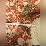 Rebecca Malone Floral Jacquard Button Front Jacket Women’s Size M Red Green Photo 6