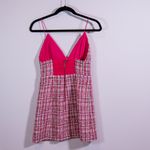 Alice + Olivia Carli Spaghetti Strap Cotton Tweed Boucle Candy White Dress 2 Photo 4