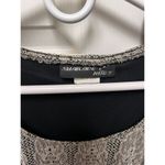 Sharade Nites Size 18 Vintage Top & Skirt Black & Silver Metallic Fringe CFJ Photo 5