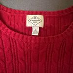 st. john's bay St John’s Bay Red Cable Knit Sweater Photo 1