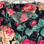 Vintage Floral Dress Rose Garden Print Photo 3