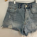 ZARA MOVING SALE  Distressed denim cutoff shorts Photo 3