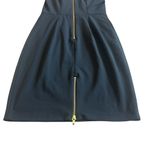 Avery G Black Dress Puff Bell Sleeves Cocktail Party Back Zip Size 8 Women's Photo 1