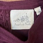 Anthropologie - Angel of the North Women’s Small Plum Sweater Photo 4