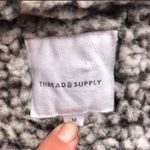 Thread and Supply Sherpa Fleece Pullover Jacket Size Medium Photo 2