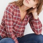Madewell  v neck button down stratfield plaid Photo 0