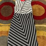 Vince Camuto Stripe Sleeveless Office Work Business Shift Dress Size 4 Petite Photo 0