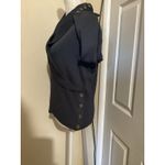 ST JOHN SPORT Women's Charcoal Wool Blend Shawl Collar Sweater Size S Gray Photo 2