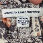 American Eagle Grey Floral Cold Shoulder Tassel Hem Blouse Photo 2