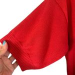 Newport News Red Short Sleeve Collared Henley Knit Pullover Sweater Women Sz M Photo 2