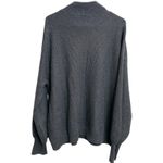 Lunya Women's Cotton Silk Pocket Henley Sweater Grey Heather Size L/XL Cozy Gray Photo 2