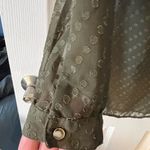 Krass&co NY& forest green polka blouse Photo 5