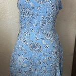 Iris basic  Light Blue Floral Mini Dress Photo 0