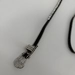 MMS Design Black Leather Rhinestone Belt Wester Size XL Women Studded Photo 2