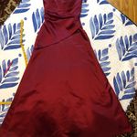 Alfred Angelo Elegant Burgundy Satin Evening Dress 6 Photo 1