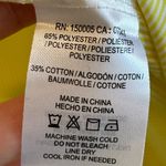 Anthropologie Anthro dRA Los Angeles Yellow Stripe Ruffle Sleeve Blouse - size Large Photo 3